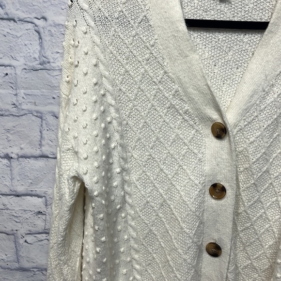 Ann Taylor Mixed Cable Cardigan - Picture 3 of 7